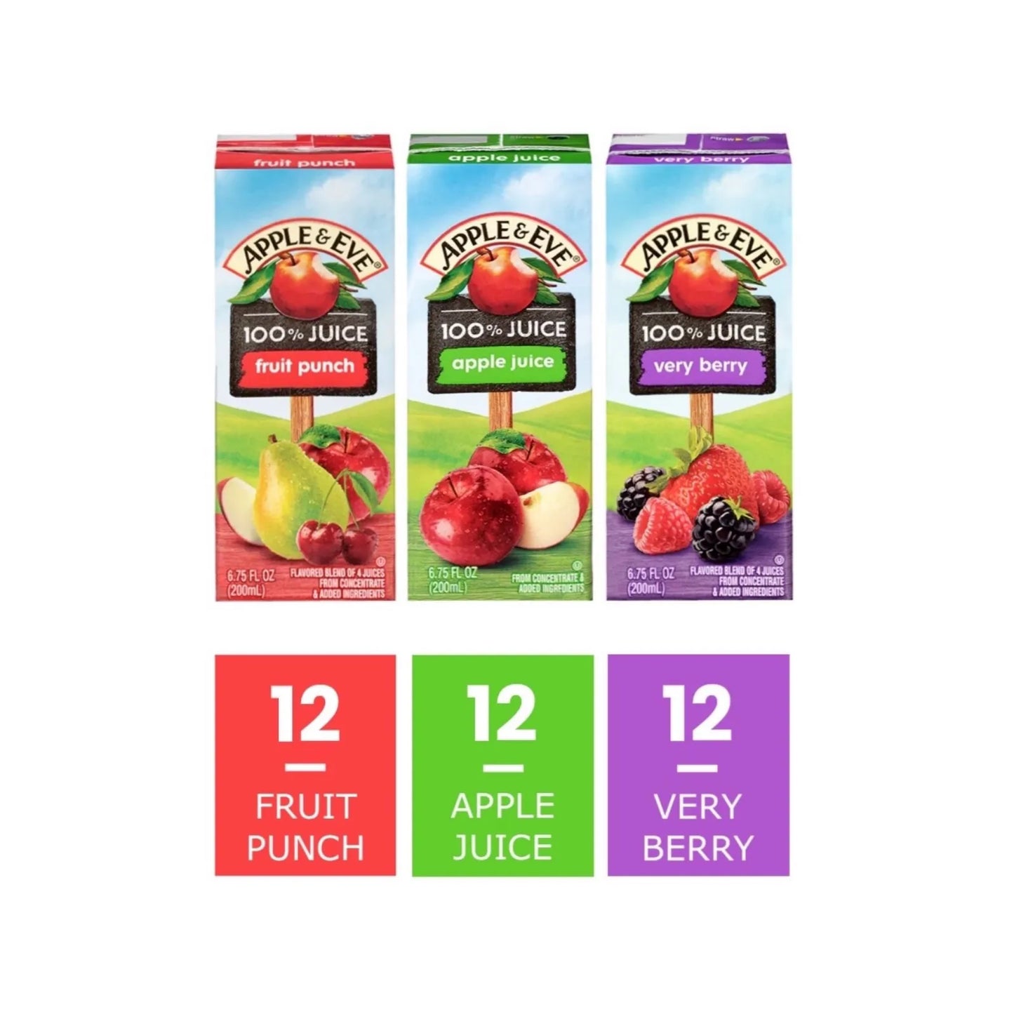 Apple & Eve 100% Juice Variety — 36 Pack