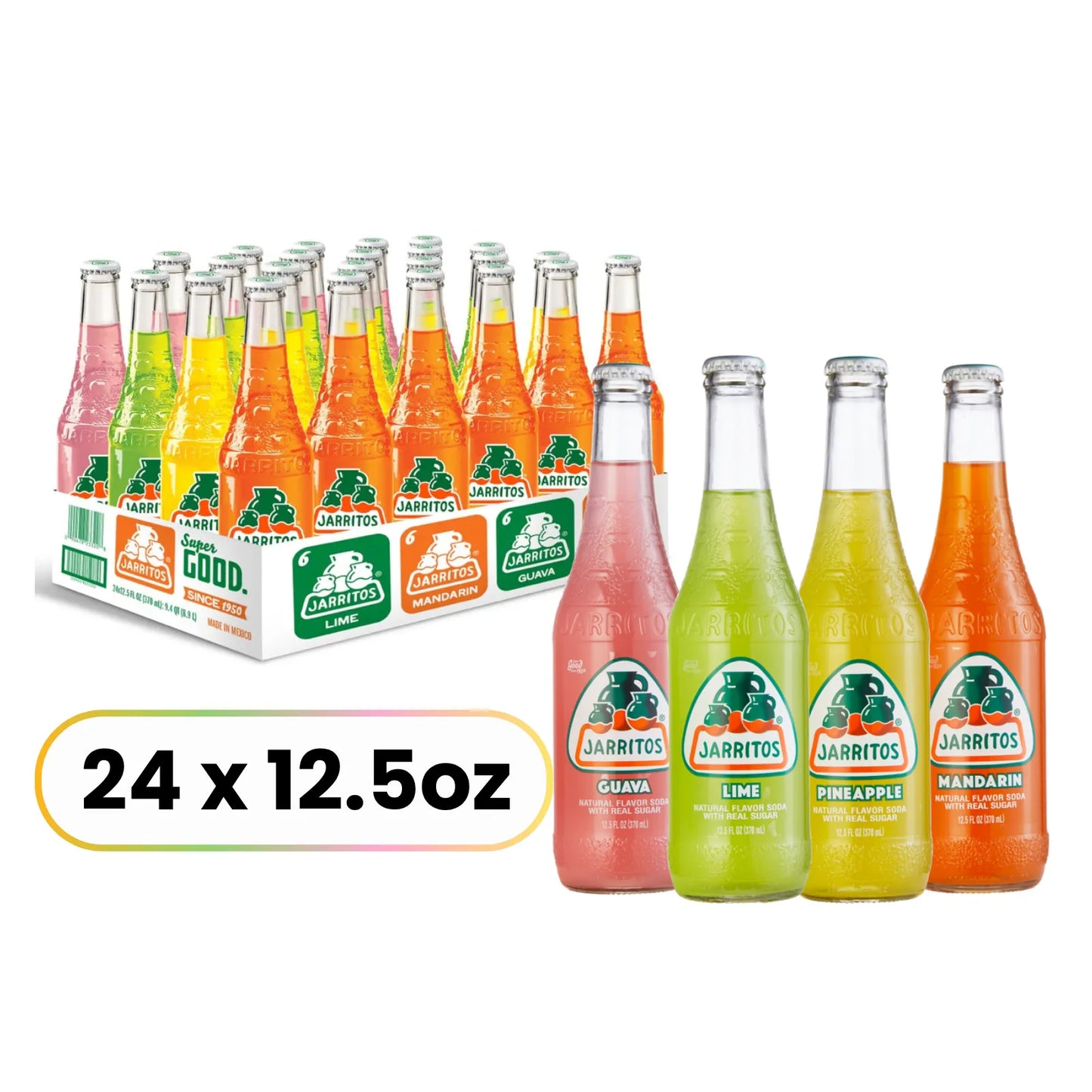 Jarritos Variety Bottle — 24 Pack