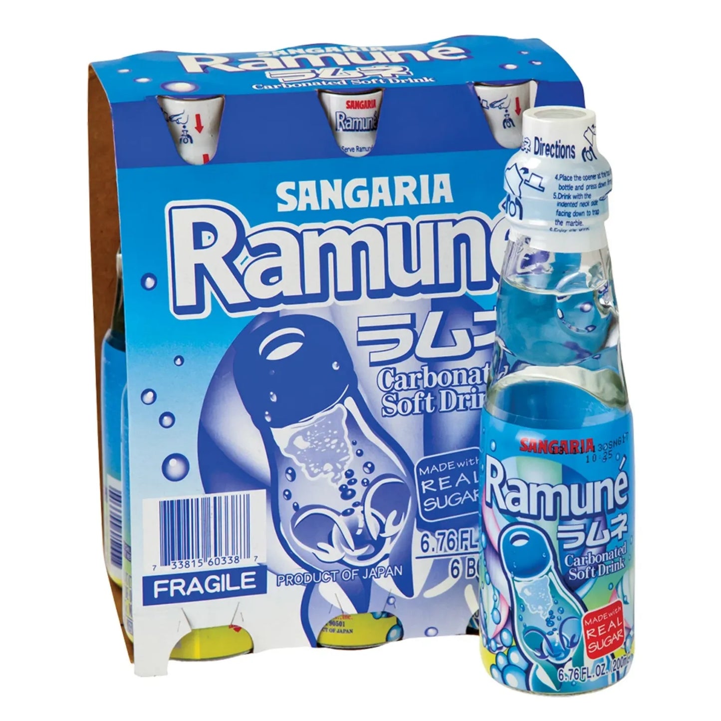 Sangaria Ramune Soda 200 mL — 6 Pack
