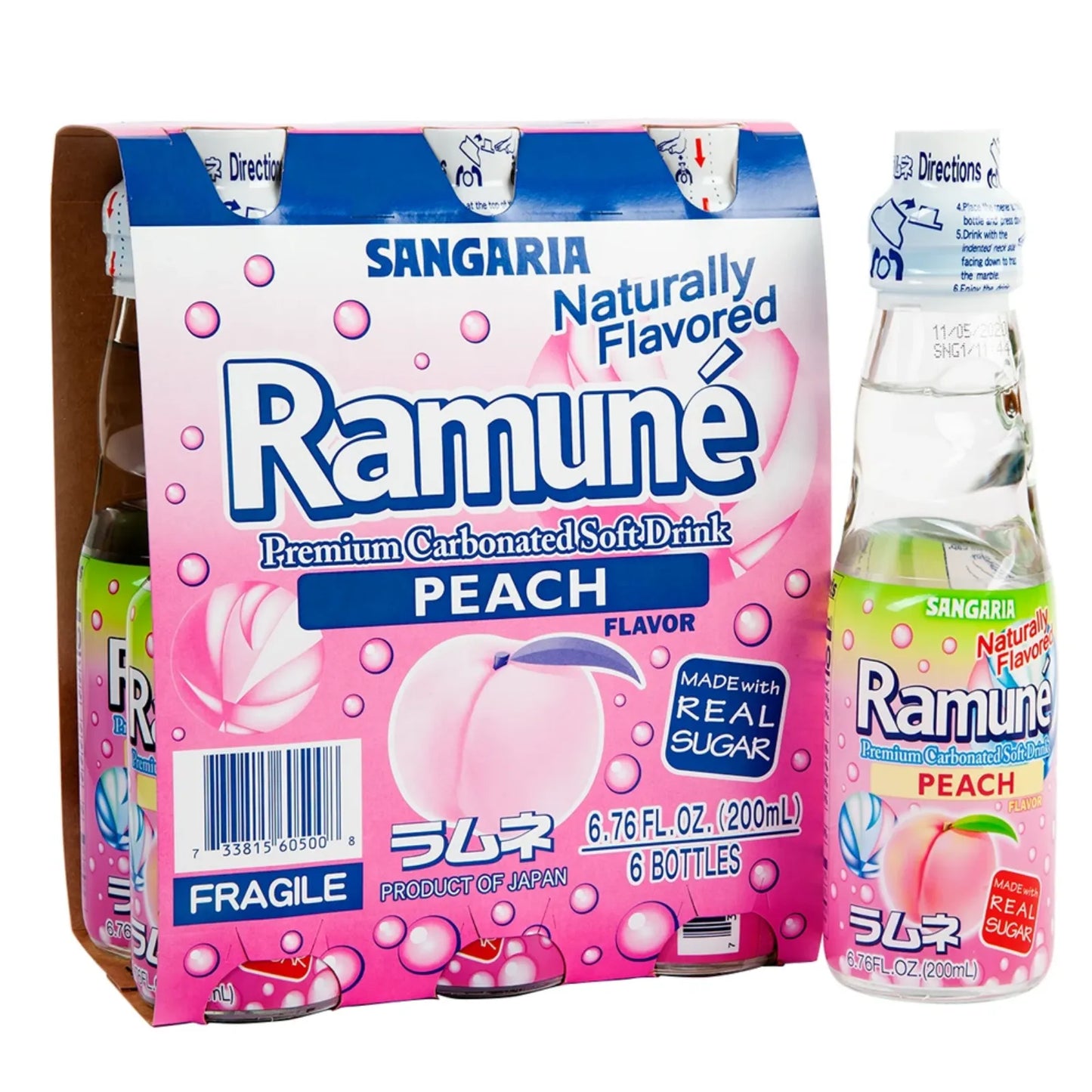 Sangaria Ramune Soda 200 mL — 6 Pack