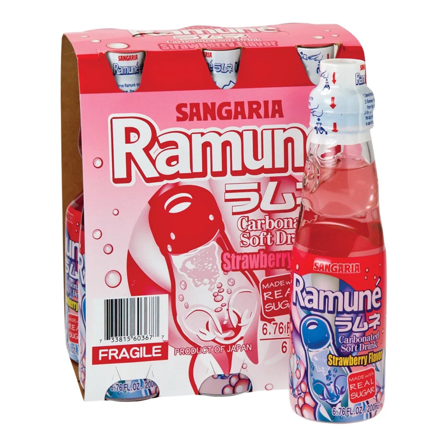 Sangaria Ramune Soda 200 mL — 6 Pack