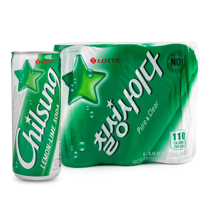 Lotte Chilsung Cider 250 mL — 6 Pack