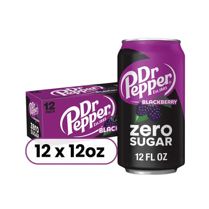 Dr Pepper Zero Sugar Blackberry Can