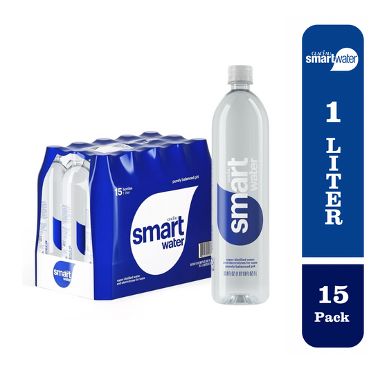 Glaceau Smartwater 1 Liter — 15 Pack